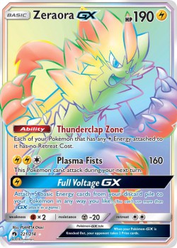 Carte Pokémon: Zeraora GX
