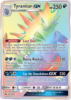 Carte Pokémon: Tyranitar GX