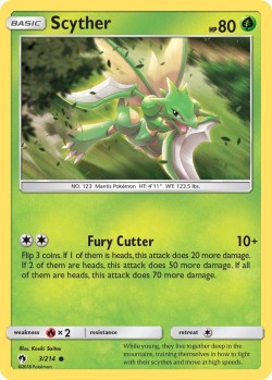 Carte Pokémon: Scyther
