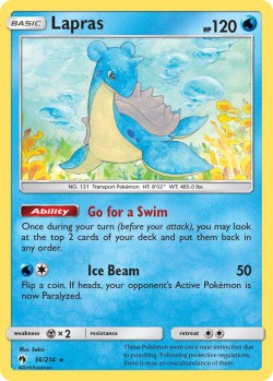 Carte Pokémon: Lapras