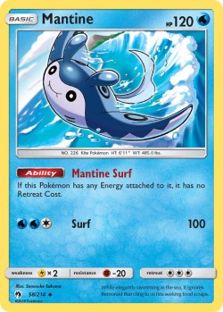 Carte Pokémon: Mantine