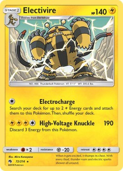 Carte Pokémon: Electivire