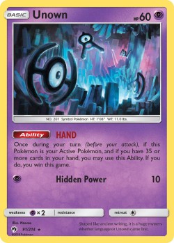 Carte Pokémon: Unown