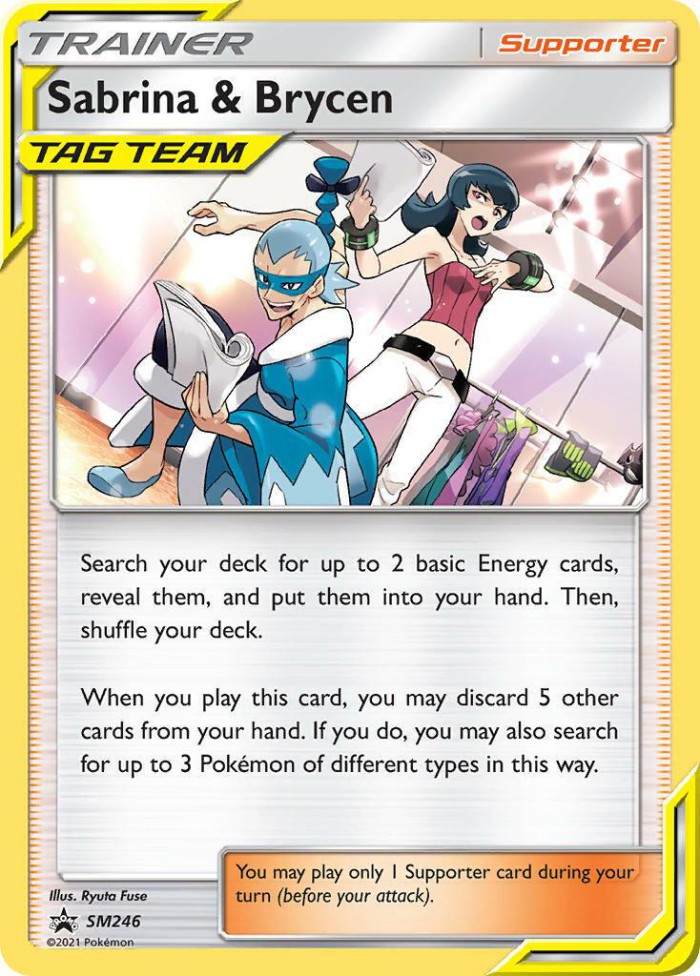 Carte Pokémon: Sabrina & Brycen [Morgane et Zhu]