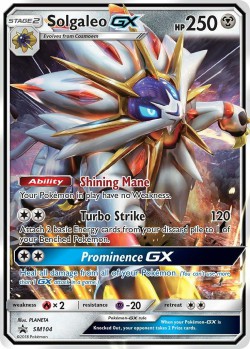 Carte Pokémon: Solgaleo GX