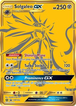 Carte Pokémon: Solgaleo GX