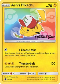 Carte Pokémon: Ash's Pikachu