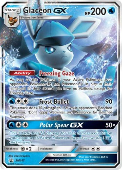 Carte Pokémon: Glaceon GX