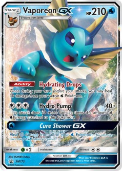Carte Pokémon: Vaporeon GX