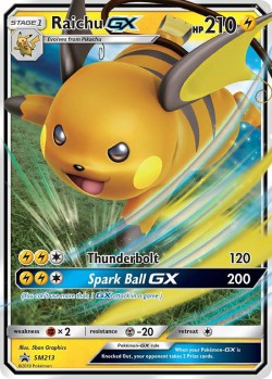 Carte Pokémon: Raichu GX
