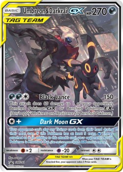 Carte Pokémon: Umbreon & Darkrai GX
