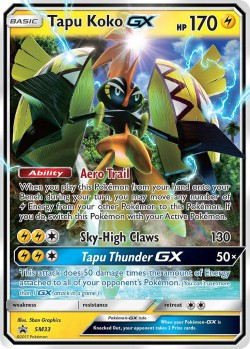 Carte Pokémon: Tapu Koko GX
