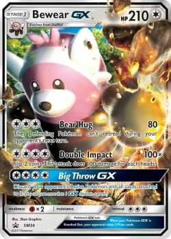 Carte Pokémon: Bewear GX