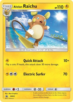 Carte Pokémon: Alolan Raichu