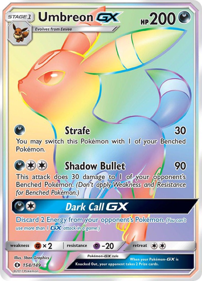 Carte Pokémon: Umbreon GX [Noctali GX]