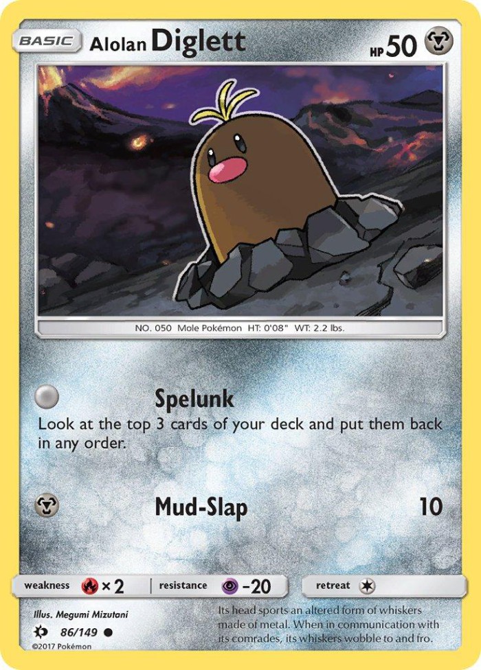 Carte Pokémon: Alolan Diglett [Taupiqueur d'Alola]