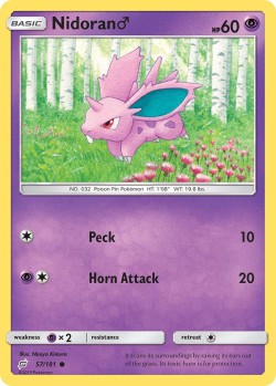 Carte Pokémon: Nidoran♂