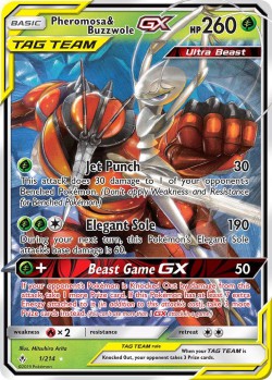 Carte Pokémon: Pheromosa & Buzzwole GX