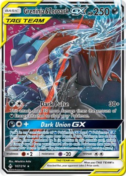 Carte Pokémon: Greninja & Zoroark GX