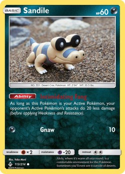 Carte Pokémon: Sandile