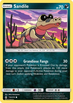 Carte Pokémon: Sandile