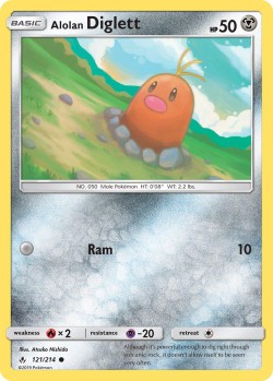 Carte Pokémon: Alolan Diglett