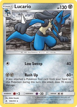 Carte Pokémon: Lucario