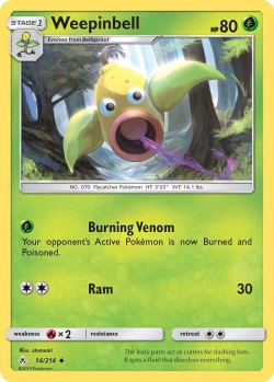 Carte Pokémon: Weepinbell