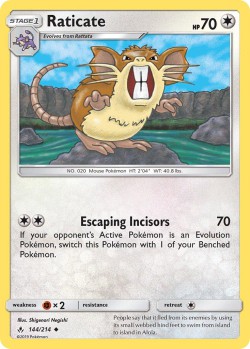 Carte Pokémon: Raticate