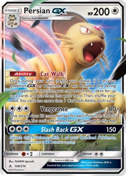 Carte Pokémon: Persian GX
