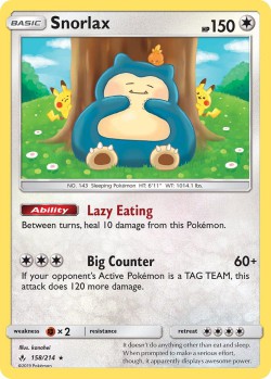 Carte Pokémon: Snorlax