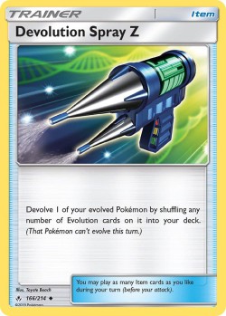 Carte Pokémon: Devolution Spray Z