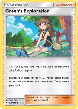 Carte Pokémon:  Green's Exploration