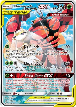 Carte Pokémon: Pheromosa & Buzzwole GX
