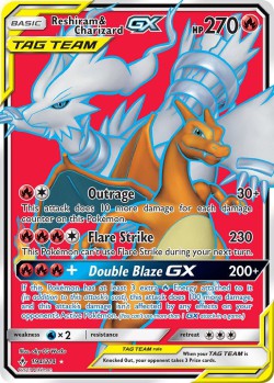 Carte Pokémon: Reshiram & Charizard GX