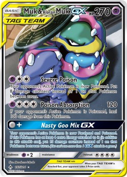 Carte Pokémon: Muk & Alolan Muk GX