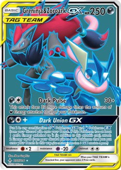 Carte Pokémon: Greninja & Zoroark GX