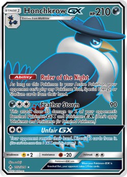 Carte Pokémon: Honchkrow GX