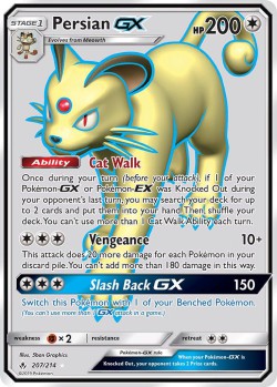Carte Pokémon: Persian GX