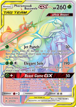 Carte Pokémon: Pheromosa & Buzzwole GX