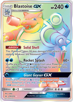 Carte Pokémon: Blastoise GX