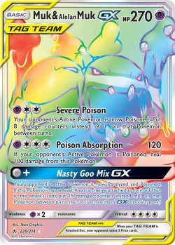 Carte Pokémon: Muk & Alolan Muk GX
