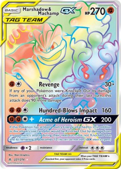 Carte Pokémon: Marshadow & Machamp GX