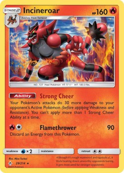 Carte Pokémon: Incineroar