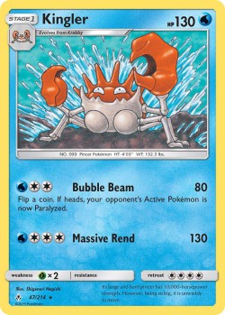 Carte Pokémon: Kingler