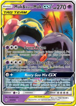 Carte Pokémon: Muk & Alolan Muk GX