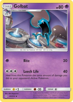 Carte Pokémon: Golbat