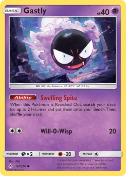 Carte Pokémon: Gastly