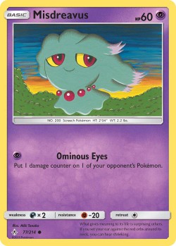 Carte Pokémon: Misdreavus