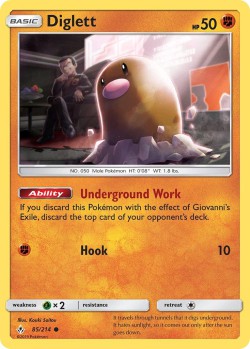 Carte Pokémon: Diglett